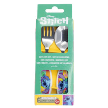 2 PCS ELLIPTICAL METALLIC CUTLERY SET STITCH PALMS