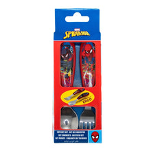 2 PCS ELLIPTICAL METALLIC CUTLERY (SPOON AND FORK) SET SPIDERMAN MOVING TARGET