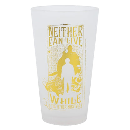 2 PCS GLASS CASUAL TUMBLER 490 ML SET HARRY POTTER GOLDEN MAGIC
