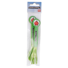 2 PCS PP CUTLERY SET IN POLYBAG MINECRAFT
