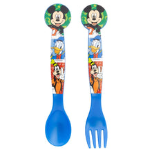 2 PCS PP CUTLERY (SPOON AND FORK) SET IN POLYBAG MICKEY HAS FUN