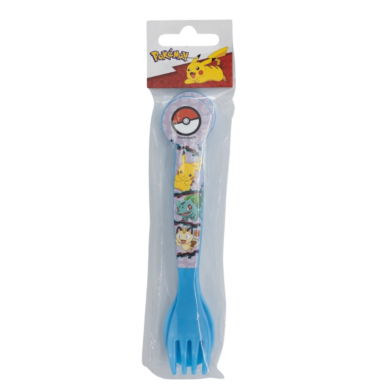 2 PCS PP CUTLERY (SPOON AND FORK) SET IN POLYBAG POKEMON DISTORSION