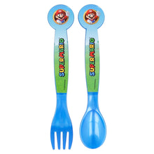 2 PCS PP CUTLERY (SPOON AND FORK) SET IN POLYBAG SUPER MARIO