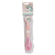 2 PCS PP CUTLERY (SPOON AND FORK) SET IN POLYBAG UNICORN RANGE