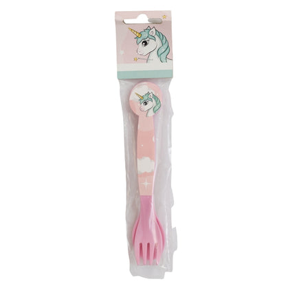 2 PCS PP CUTLERY (SPOON AND FORK) SET IN POLYBAG UNICORN RANGE