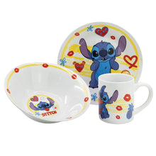 Stitch Aloha 3-Piece Ceramic Snack Set – Kinder Serviesset in Geschenkdoos