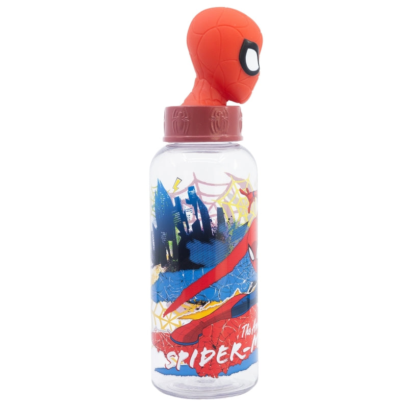 3D ECOZEN FIGURINE BOTTLE 560 ML SPIDERMAN MOVING TARGET