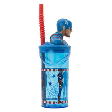 Avengers 3D Tumbler met Rietje 360 ml – Onverslaanbare Kracht met Captain America!