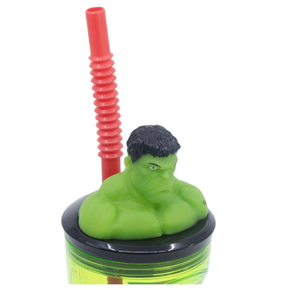Avengers 3D Tumbler met Rietje 360 ml – Groene Kracht met Hulk!