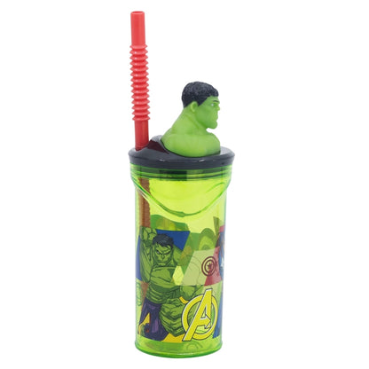 Avengers 3D Tumbler met Rietje 360 ml – Groene Kracht met Hulk!