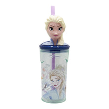 Frozen Snowy Tale 3D Tumbler met Rietje 360 ml – Magisch Winterplezier met Elsa!