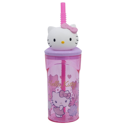 Hello Kitty 3D Tumbler met Rietje 360 ml – Schattig Kattenplezier!