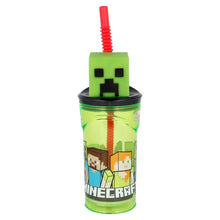 Minecraft 3D Figurine Tumbler 360 ml – BPA-vrije Kinderbeker met Rietje