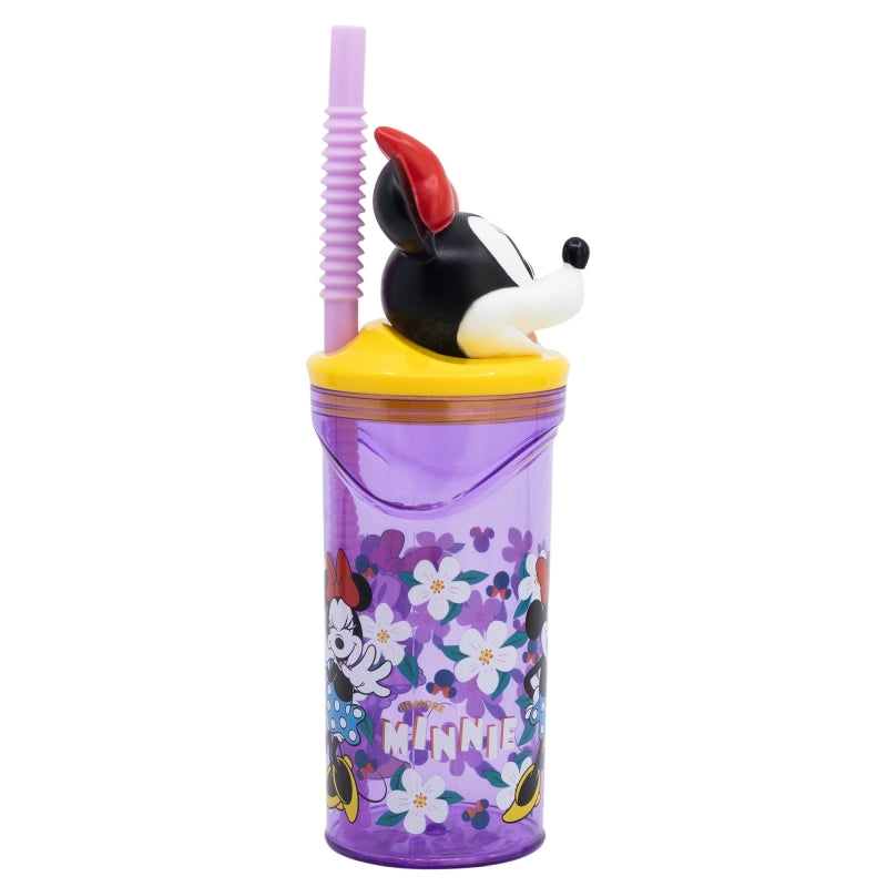 Minnie Sunshine 3D Tumbler met Rietje 360 ml – Zonnig Plezier met Minnie!