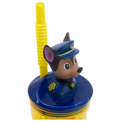 PAW Patrol Rescue Pups 3D Tumbler met Rietje 360 ml – Reddingsplezier met Chase!