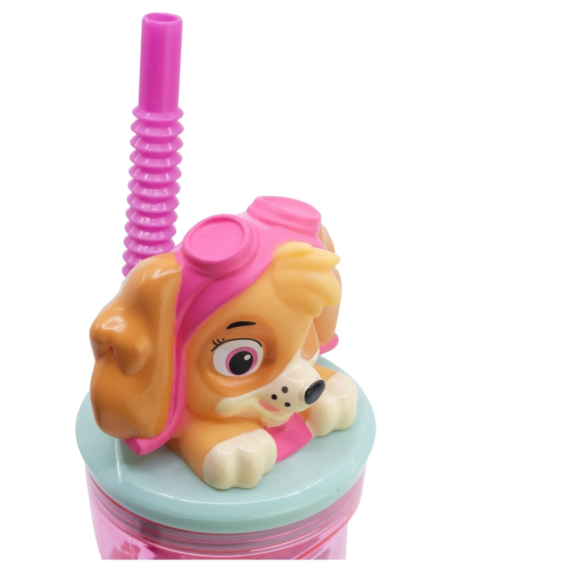 PAW Patrol Girl Superpowers 3D Tumbler met Rietje 360 ml – Superheldinnenpret met Skye!
