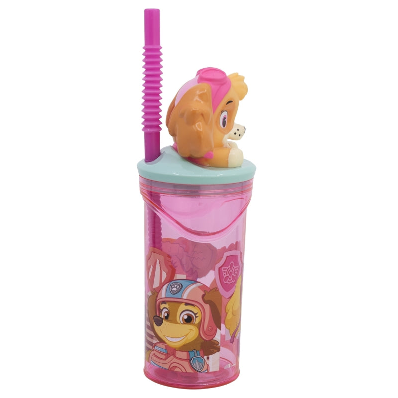 PAW Patrol Girl Superpowers 3D Tumbler met Rietje 360 ml – Superheldinnenpret met Skye!