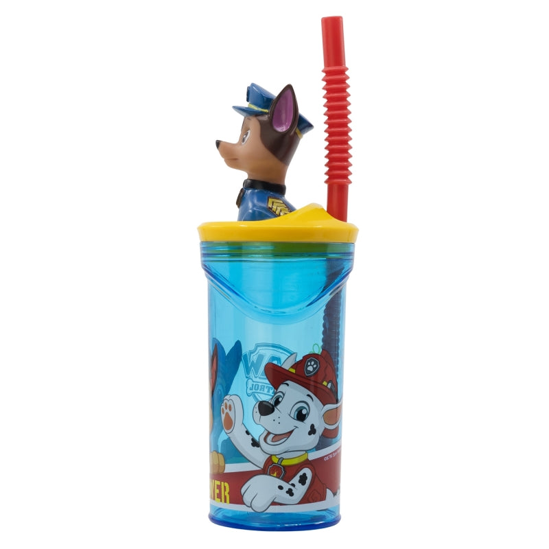 PAW Patrol 3D Tumbler met Rietje 360 ml – Reddingspret met Chase!