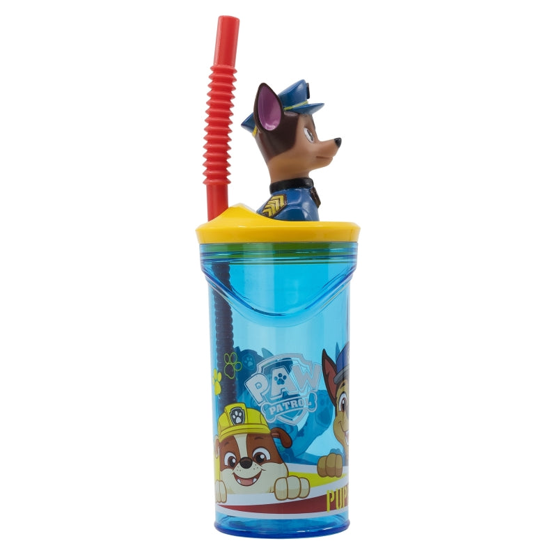 PAW Patrol 3D Tumbler met Rietje 360 ml – Reddingspret met Chase!