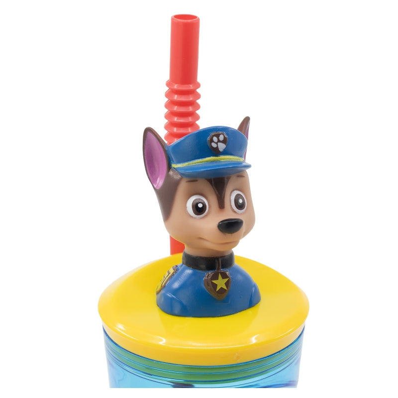 PAW Patrol 3D Tumbler met Rietje 360 ml – Reddingspret met Chase!