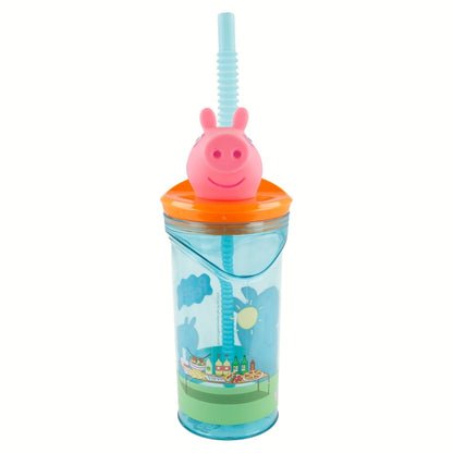 Peppa Pig Core 3D Figurine Tumbler 360 ml – BPA-vrije Kinderbeker met Rietje
