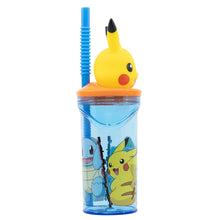 Pokémon 3D Tumbler met Rietje 360 ml – Vang het Avontuur met Pikachu!
