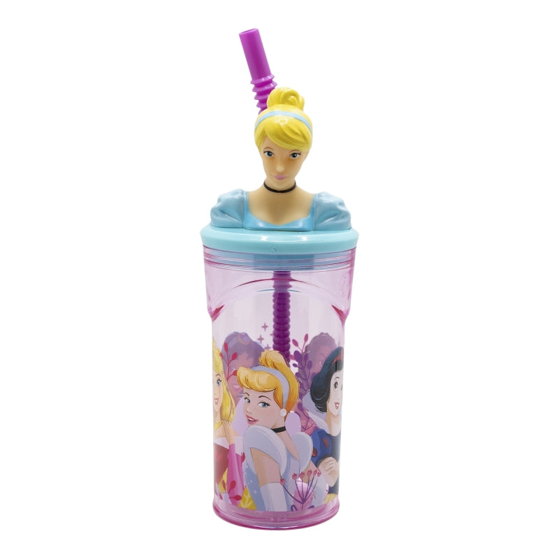 Princess Courageous Heart 3D Tumbler met Rietje 360 ml – Dappere Magie met Cinderella!