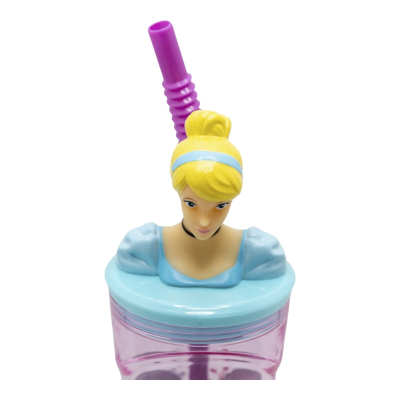 Princess Courageous Heart 3D Tumbler met Rietje 360 ml – Dappere Magie met Cinderella!