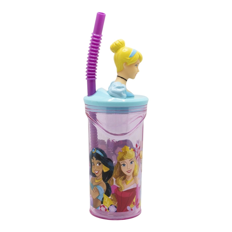 Princess Courageous Heart 3D Tumbler met Rietje 360 ml – Dappere Magie met Cinderella!