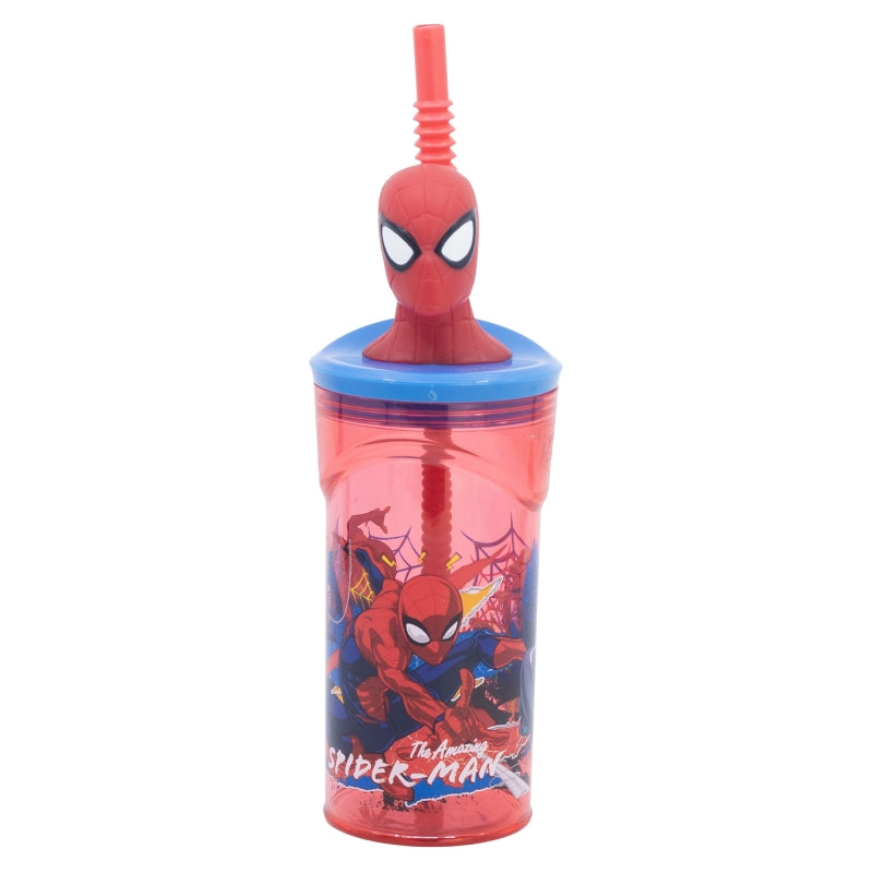 Spider-Man Moving Target 3D Tumbler met Rietje 360 ml – Webzwaaiend Plezier!
