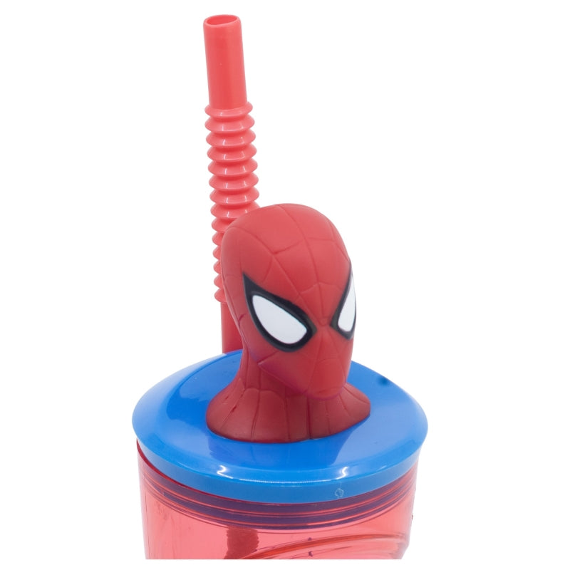Spider-Man Moving Target 3D Tumbler met Rietje 360 ml – Webzwaaiend Plezier!