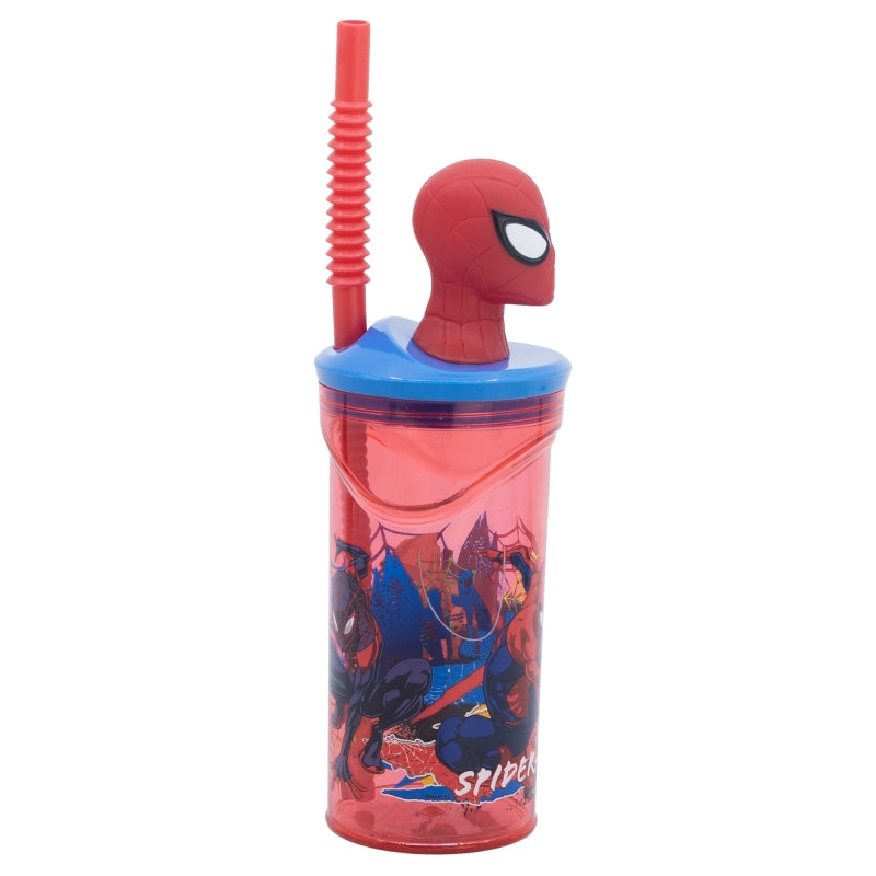 Spider-Man Moving Target 3D Tumbler met Rietje 360 ml – Webzwaaiend Plezier!