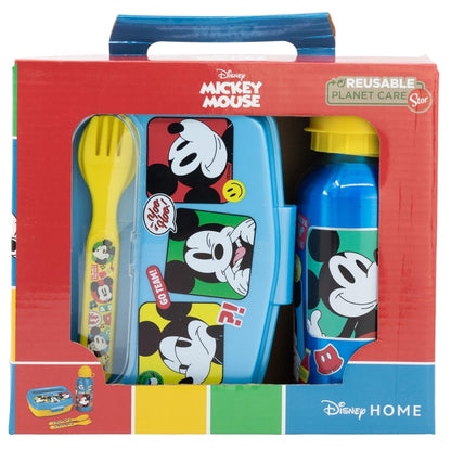 Mickey Mouse Fun-Tastic 4-Piece Urban BTS Set – BPA-vrije Lunchset in Geschenkdoos