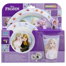Frozen Autumn Leaves 5-Piece Microwave-Safe Tableware Set – BPA-vrije Kinderborden Set