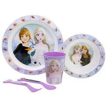 Frozen Autumn Leaves 5-Piece Microwave-Safe Tableware Set – BPA-vrije Kinderborden Set