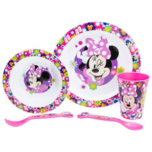 Minnie Bold Florals 5-Piece Microwave-Safe Tableware Set – BPA-vrije Kinderborden Set