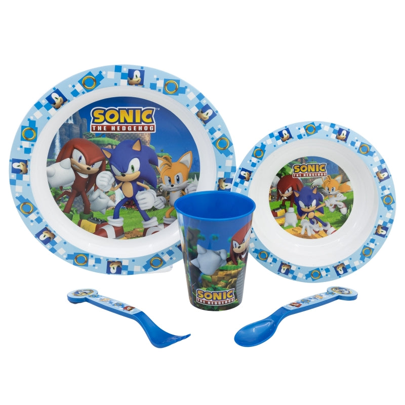 Sonic 5-Piece Microwave-Safe Tableware Set – BPA-vrije Kinderborden Set