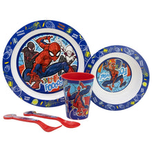 Spider-Man Mob Rules 5-Piece Microwave-Safe Tableware Set – BPA-vrije Kinderborden Set