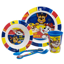 Paw Patrol Pup Power 5-Piece Microwave-Safe Tableware Set – BPA-vrije Kinderborden Set