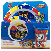 Paw Patrol Pup Power 5-Piece Microwave-Safe Tableware Set – BPA-vrije Kinderborden Set