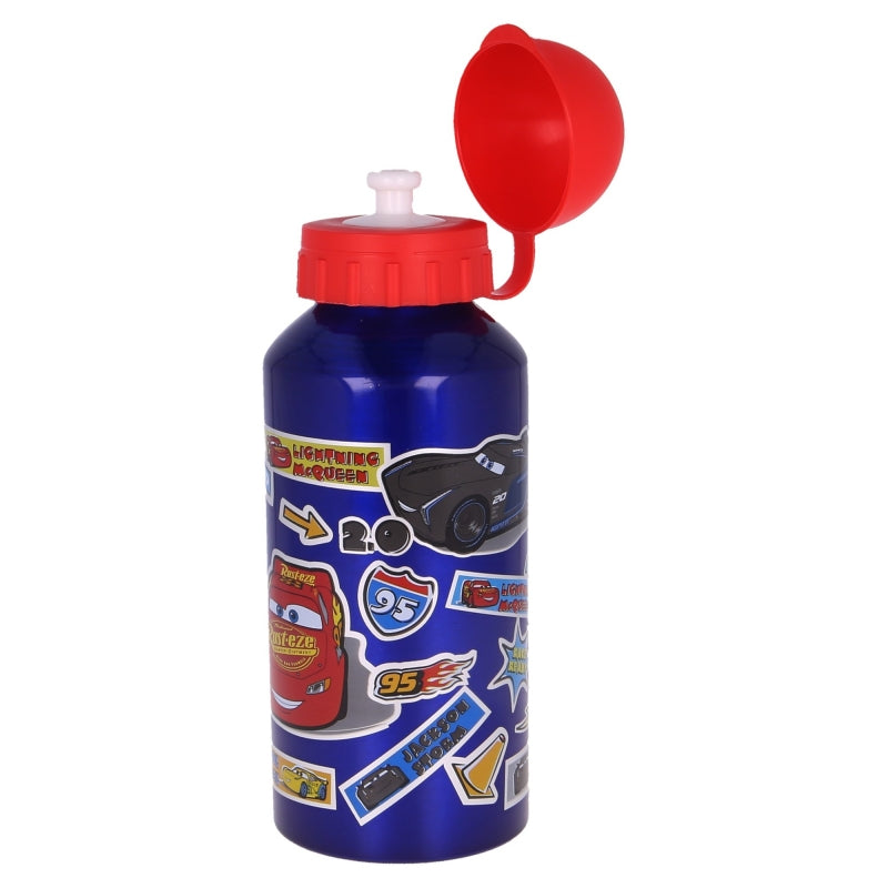 ALUMINIUM BOTTLE 400 ML CARS STICKERS