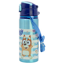 ALUMINIUM POP UP BOTTLE WITH STRAP 730 ML BLUEY