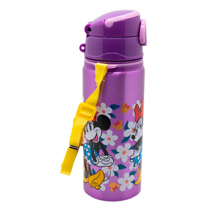 ALUMINIUM POP UP BOTTLE WITH STRAP 730 ML MINNIE SUNSHINE