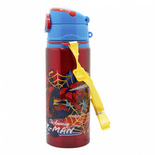 ALUMINIUM POP UP BOTTLE WITH STRAP 730 ML SPIDERMAN MOVING TARGET
