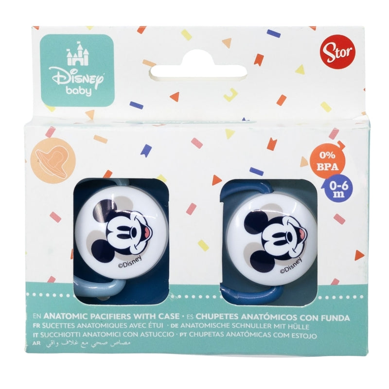 Mickey Mouse Full of Smiles Fopspenen Set – Vrolijk Troosten met Mickey!