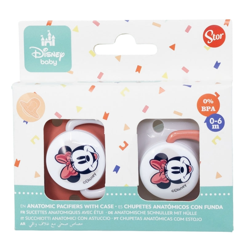 Minnie Mouse Heart Full Fopspenen Set – Lief Troosten met Minnie!