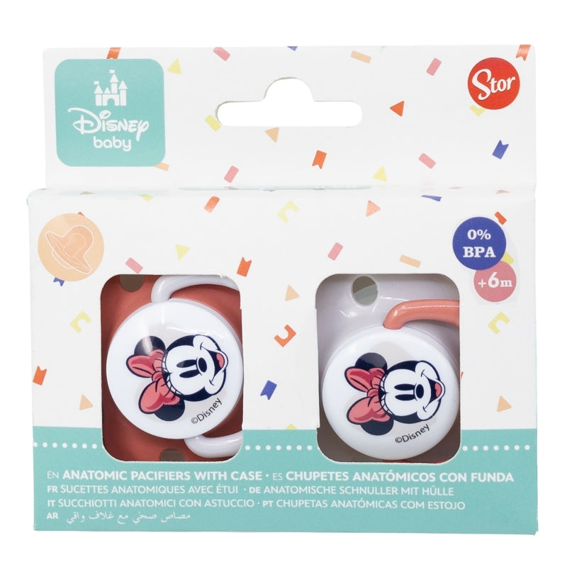 Minnie Mouse Heart Full Fopspenen Set – Lief Troosten met Minnie!