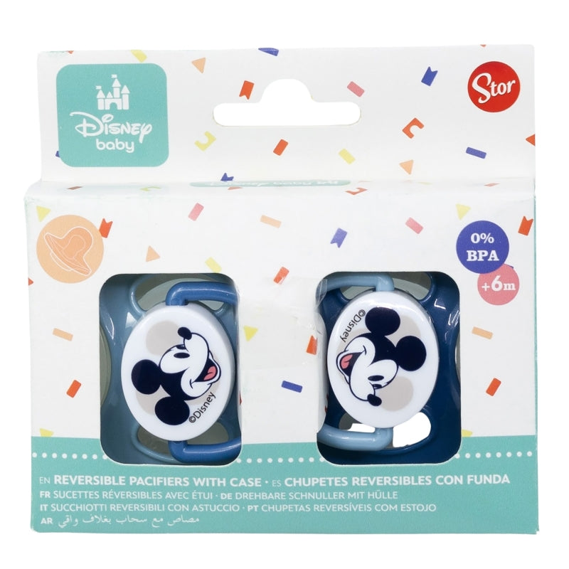 Mickey Mouse Full of Smiles Fopspenen Set – Vrolijk Troosten met Mickey!