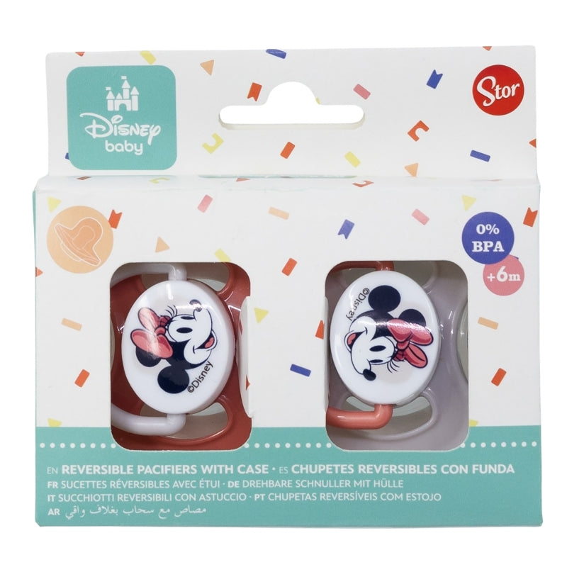 Minnie Mouse Heart Full Fopspenen Set – Lief Troosten met Minnie!