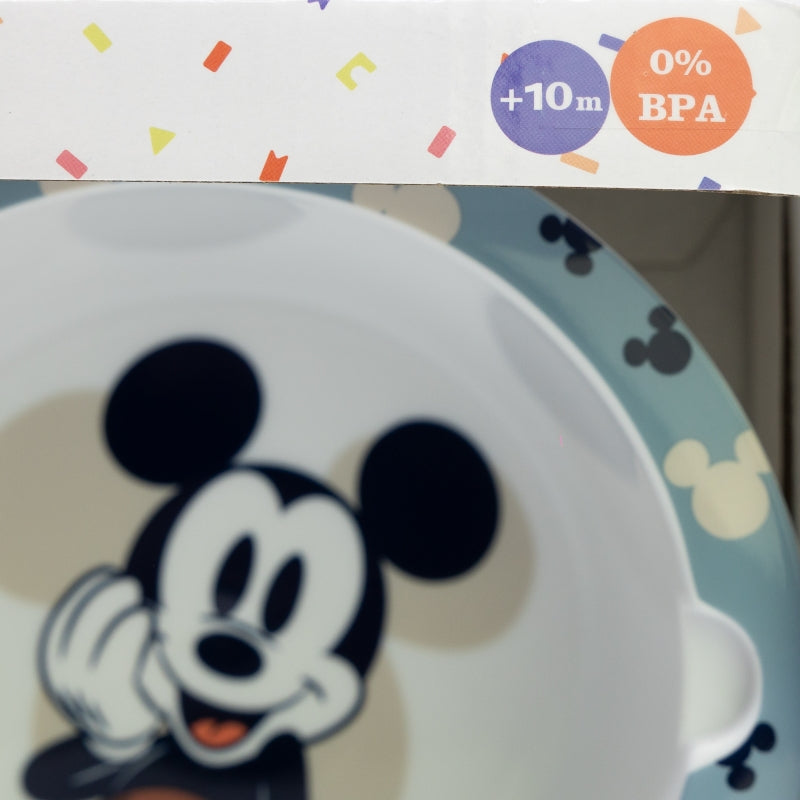 Mickey Mouse Full of Smiles Baby Cadeauset – Vrolijk Eten en Drinken!